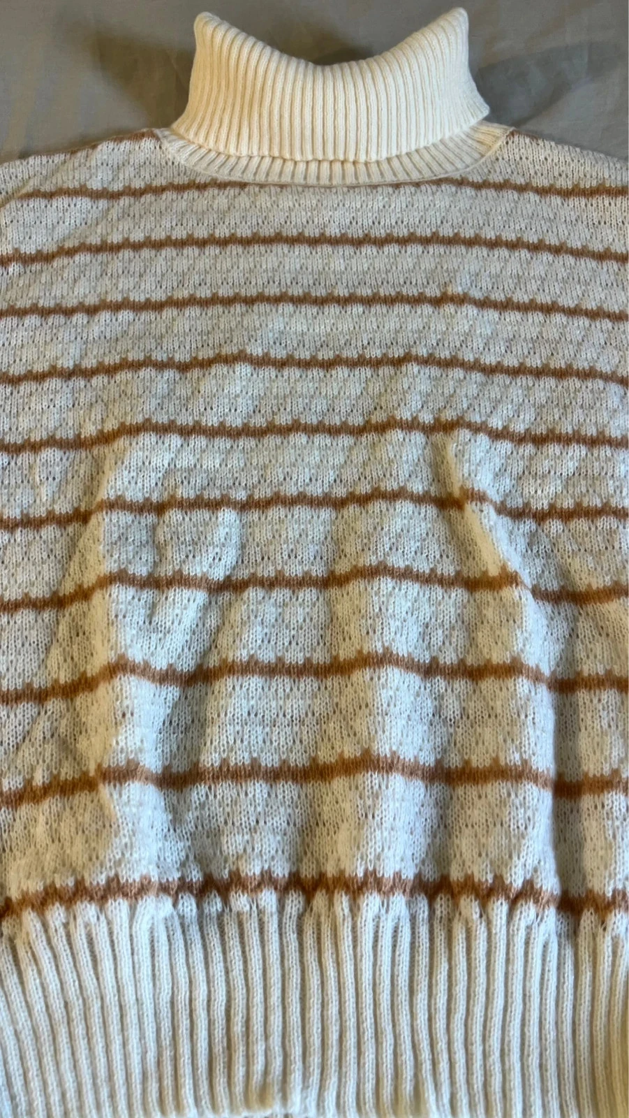 Crême & Beige Geribbelde Ronde Hals Trui Zacht & Elegant – photo 5